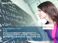 Wissenschaftliche*r Mitarbeiter*in / Postdoktorand*in (m/w/d) - Institut für Medizinische Biometrie, Informatik und Epidemiologie (IMBIE) - Bonn