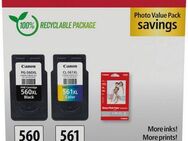Canon PG-560XL Schwarz und CL-561XL Farbe + Fotopapier Vorteilspack Tintenpatrone (Packung)