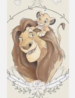 Disney Der König der Löwen Simba Badetuch, Strandtuch 70x140cm - Neumünster