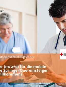 Mitarbeiter (m/w/d) für die mobile Blutspende Springe (Quereinsteiger (m/w/d) willkommen) - Springe