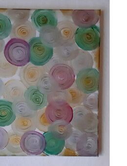 Bild Abstrakt Acryl Leinwand Modern Farben Original Unikat 30x40 cm - Lüneburg