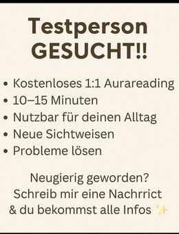Aura-Analyse – 10 kostenfreie Plätze für Testpersonen - München