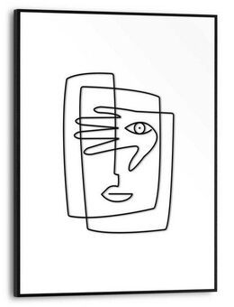 Reinders! Bild mit Rahmen Picasso Face