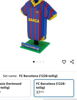 ! FOCO offizielles Lizenzprodukt personalisiertes Fußball- 3D- Schreibtisch- Trikot FC Barcelona 🇦🇩 1228 teilig ! - Nürnberg