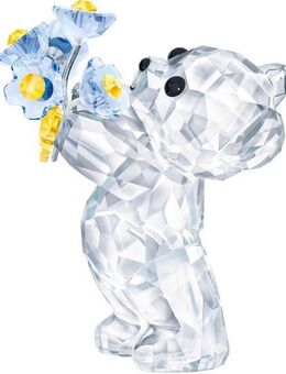 Swarovski Dekofigur Kris Bär – Vergissmeinnicht (1 St), Swarovski® Kristall