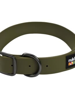 Rukka Biodipro Halsband, oliv - Größe M: 35 - 45 cm Halsumfang, 25 mm breit