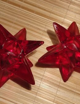 2 vintage sternförmige Glaskerzenständer - Menden (Sauerland) Zentrum