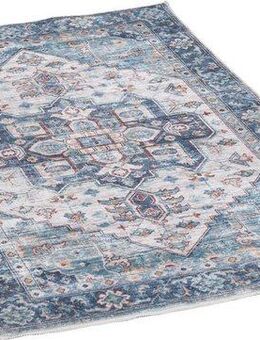 TOM TAILOR HOME Badematte Oriental Bath FOUR, Höhe 7 mm, rutschhemmend beschichtet, fußbodenheizungsgeeignet, strapazierfähig, Polyester, rechteckig, Badteppich, Orient-Optik, Vintage Design, waschbar