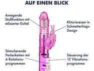 Stoßender Perlen vibrator, 24 cm Metallic Pink Lila - Hanau (Brüder-Grimm-Stadt) Großauheim