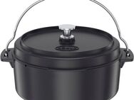 RÖSLE Grilltopf Dutch-Oven Vario, Edelstahl 18/10, Gusseisen, Ø 35 cm, 8,5 l