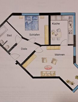 2-Zimmer-Wohnung 52 m TG-Platz.Provisionsfrei. - Bietigheim-Bissingen