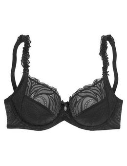 Nuance Bügel-BH aus floraler Spitze mit verzierten Trägern, Dessous