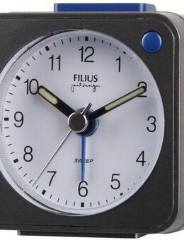 FILIUS zeitdesign Quarzwecker Reisewecker, Schlafzimmer, Snooze, Beleuchtung, schleichende Sekunde