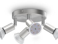 B.K.Licht Deckenspots, LED wechselbar, Warmweiß, schwenkbare LED Deckenleuchte, inkl. Leuchtmittel, warmweiß, rund