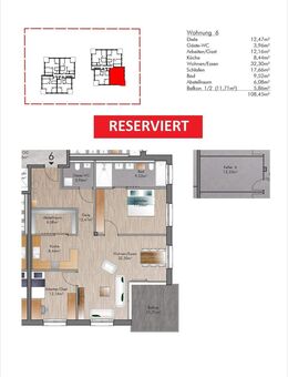 Nunkirchen - 3 Zimmer-Wohnung mit Balkon - Neubau - Wadern