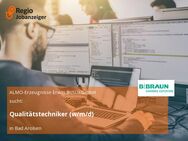 Qualitätstechniker (w/m/d) - Bad Arolsen