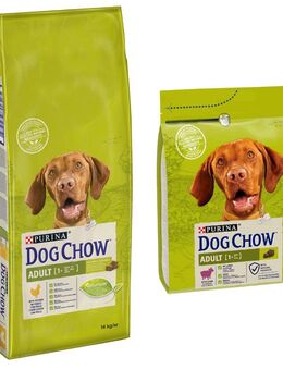14 kg PURINA Dog Chow + 2,5 Adult Lamm Trockenfutter gratis! - Adult Huhn