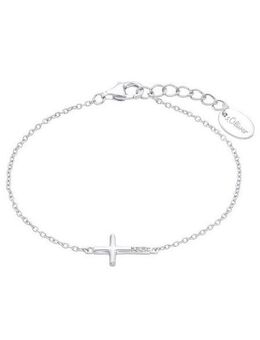 s.Oliver Junior Armband Armkette Kreuz, 2035515, mit Zirkonia (synth)
