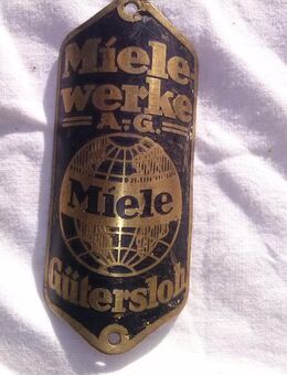 sehr altes Mieleblechschild Nr.2 - Argenschwang