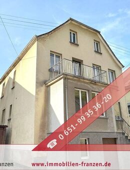 Klüsserath: stark sanierungsbedürftiges Einfamilienhaus mit geräumigem Nebengebäude, Garage und Gewölbekeller ! - Klüsserath