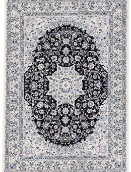 carpetfine Teppich Nain Diane, auch als Läufer, rechteckig, Höhe: 8 mm, Kurzflor mit Fransen, Vintage Orient Look, Wohnzimmer