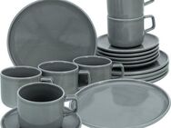 CreaTable Kaffeeservice Chef Collection (18-tlg), 6 Personen, Porzellan, Service, nordisches Design, 18 Teile, für 6 Personen