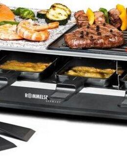 Rommelsbacher Raclette RCS 1350, 8 Raclettepfännchen, 1350 W