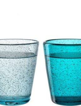 LEONARDO Gläser-Set Trinkglas BURANO, 330 ml, 4er-Set, Glas, aus mundgeblasenem Schaumglas