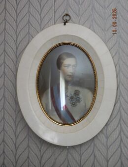 Kaiser Franz Joseph I. von Österreich, Lupenmalerei, Miniatur - Essen