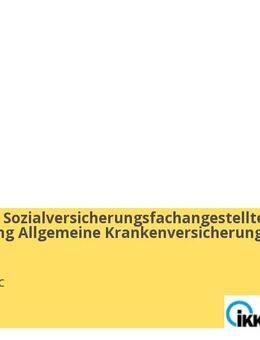 Ausbildung Sozialversicherungsfachangestellte Fachrichtung Allgemeine Krankenversicherung (w/m/d) - Erfurt