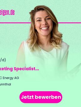 Marketing Specialist (m/w/d) - Brunnthal