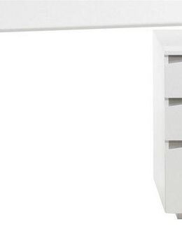 MCA furniture Schreibtisch Tori, weiß matt lackiert, mit 3 Schubladen, Breite 150 cm