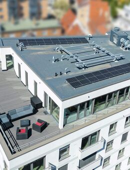 Exklusive Neubau 2-Zi.-Penthousewohnung mit Dachterrasse & gehobener Ausstattung in absoluter Toplage - Augsburg