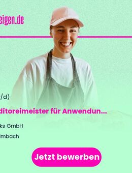 Konditoreimeister für Anwendungstechnik (m/w/d) - Kulmbach