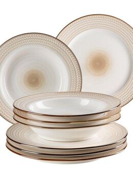 MÄSER Tafelservice PROSPERO, Geschirr Set, Porzellan (8-tlg), 4 Personen, Porzellan