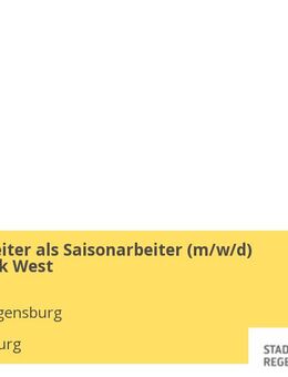 Gartenarbeiter als Saisonarbeiter (m/w/d) Pflegebezirk West - Regensburg