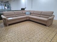 Neu XXL Wohnlandschaft Caramel mit Schlaffunktion & Federkern - Barßel
