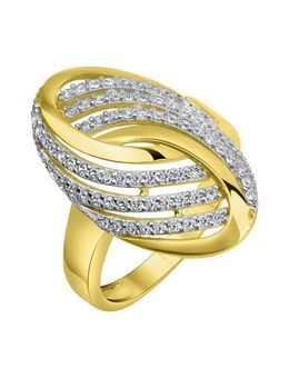 Fascination by Ellen K. Fingerring 585/- Gelbgold bicolor Zirkonia