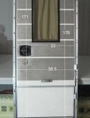 Hymer Wohnmobil Aufbautür 171 x 53 mit Rahmen und Schlüssel gebraucht für B 550 (Eingangstür) in 63679