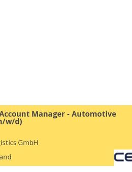 Global Key Account Manager - Automotive Logistics (m/w/d) - Berlin Mitte