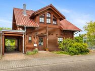 Wohnen im Einklang mit der Natur - charmantes Honka-Massivholzhaus mit Einliegerwohnung - Karlsruhe
