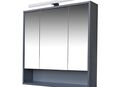 Spiegelschrank 70cm Anthrazit LED Wandspiegel Spiegel NEU OVP in 32545