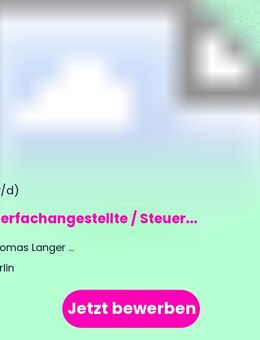 Steuerfachangestellte / Steuerfachwirt (m/w/d) - Berlin