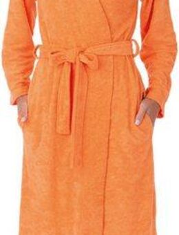 Wewo fashion Damenbademantel 5401, ideal für Sauna & Spa, Hotelbademantel, Morgenmantel, Langform, Leichtfrottier, Kimono-Kragen, Gürtel
