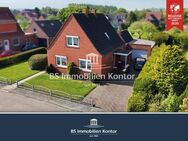 Deichnähe-Nordseeküste! Gepflegtes, gemütliches Einfamilienhaus mit Anbau und Garage! - Krummhörn
