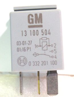 Original GM Opel Relais Bosch Nr. 13100504 / 0332201100 - PBT-GF30 - 12V - NEU - Biebesheim (Rhein)
