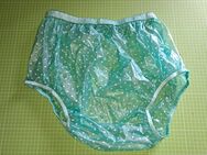 Windelhose, Gummihose, Gr. XL, PVC, grün mit weißen Punkten (ABDL, Erwachsene) - Ainring