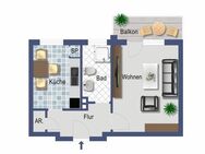 Klein, praktisch und gemütlich :-) 1-Zimmer-Wohnung mit Balkon - als Kapitalanlage - Provisionsfrei - Geesthacht