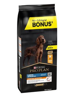 2,5 kg gratis! 16,5 kg PURINA PRO PLAN Adult - Large Athletic Everyday Nutrition