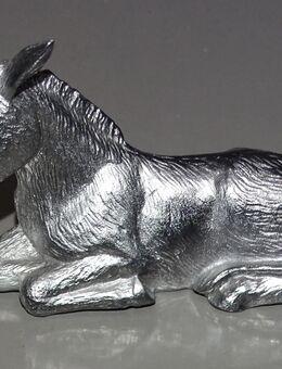 Esel liegend aus Zinn Höhe 5 cm, Gewicht ca. 220 gr - Spraitbach